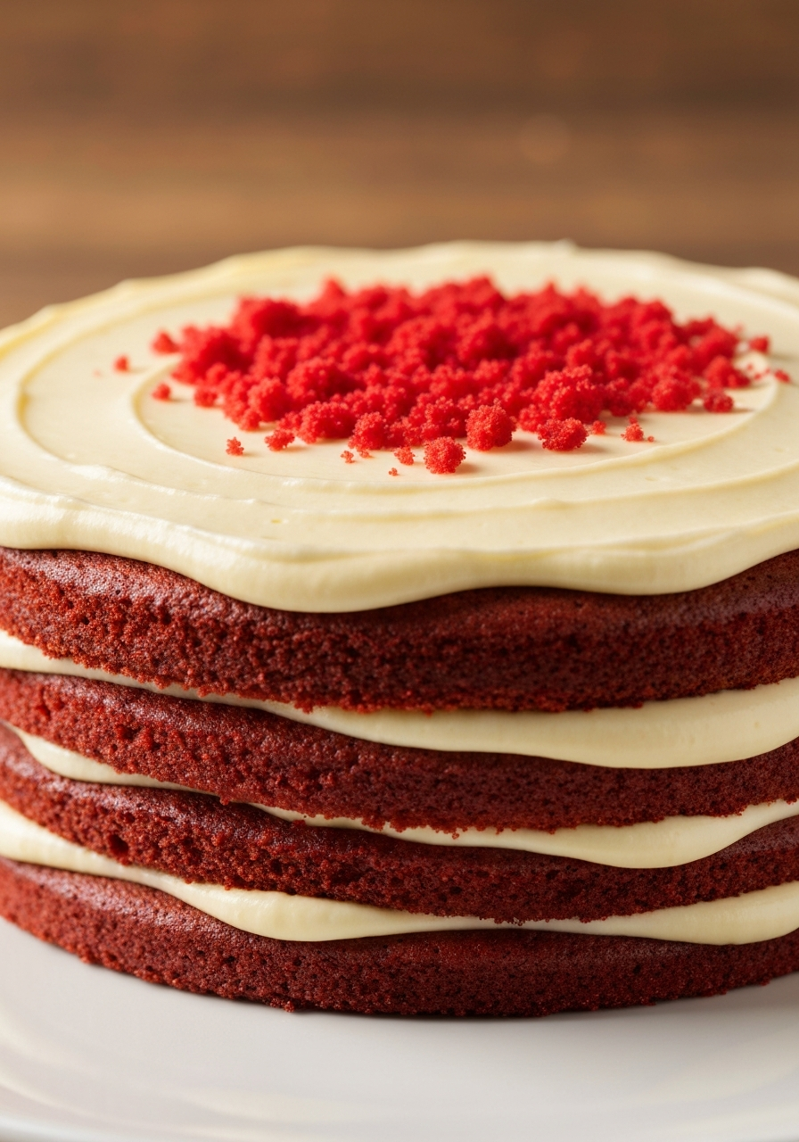 Red Velvet Cake with cream cheese frosting