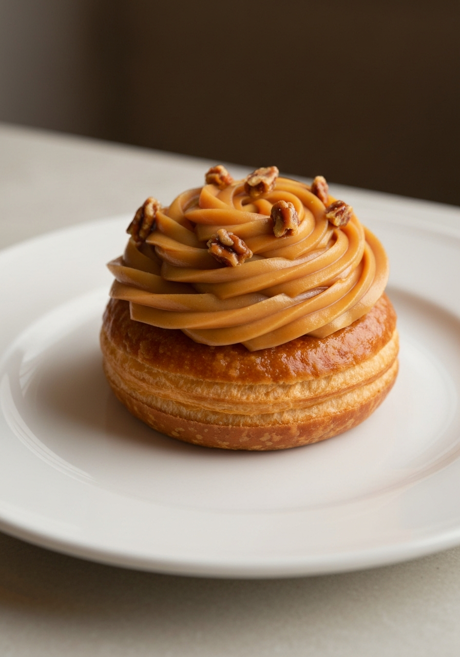 Butterscotch Pastry with caramel crunch